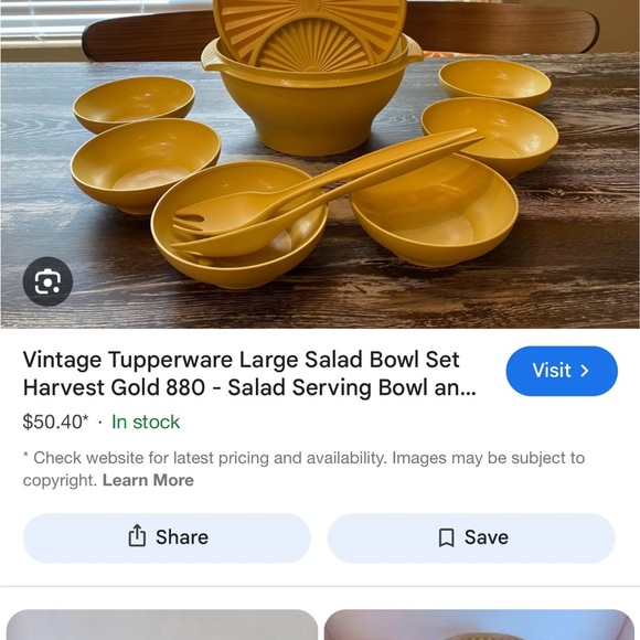 Vintage Salad Bowls Tupperwear - Picture 6 of 7